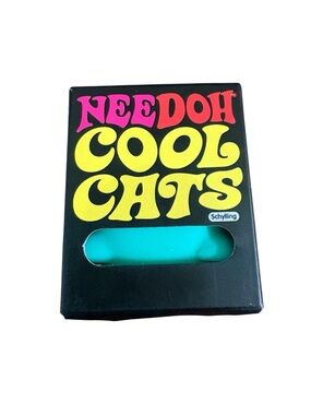 New in Box: Needoh Cool Cats Toy - Teal